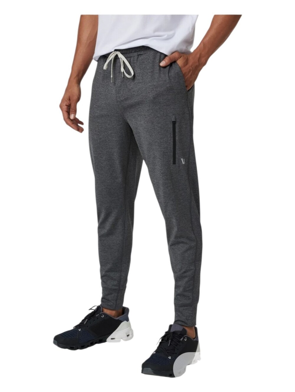 Vuori Mens Charcoal Heather Gray Sunday Performance Jogger Pants Size Large